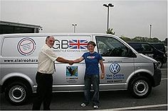 Claire and her Volkswagen Transporter Van Claire and her Volkswagen Transporter Van